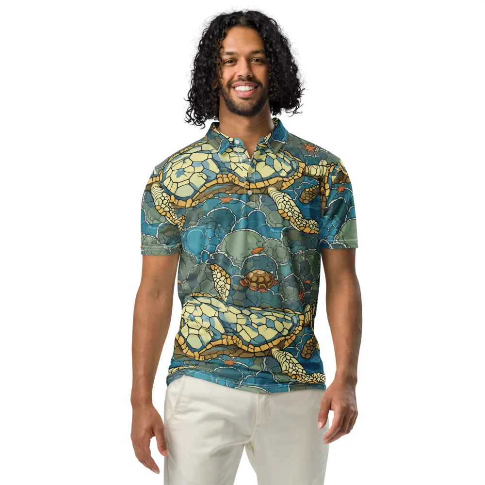 Shellwater Atlas on Men's Slim Fit Polo Shirt — Front