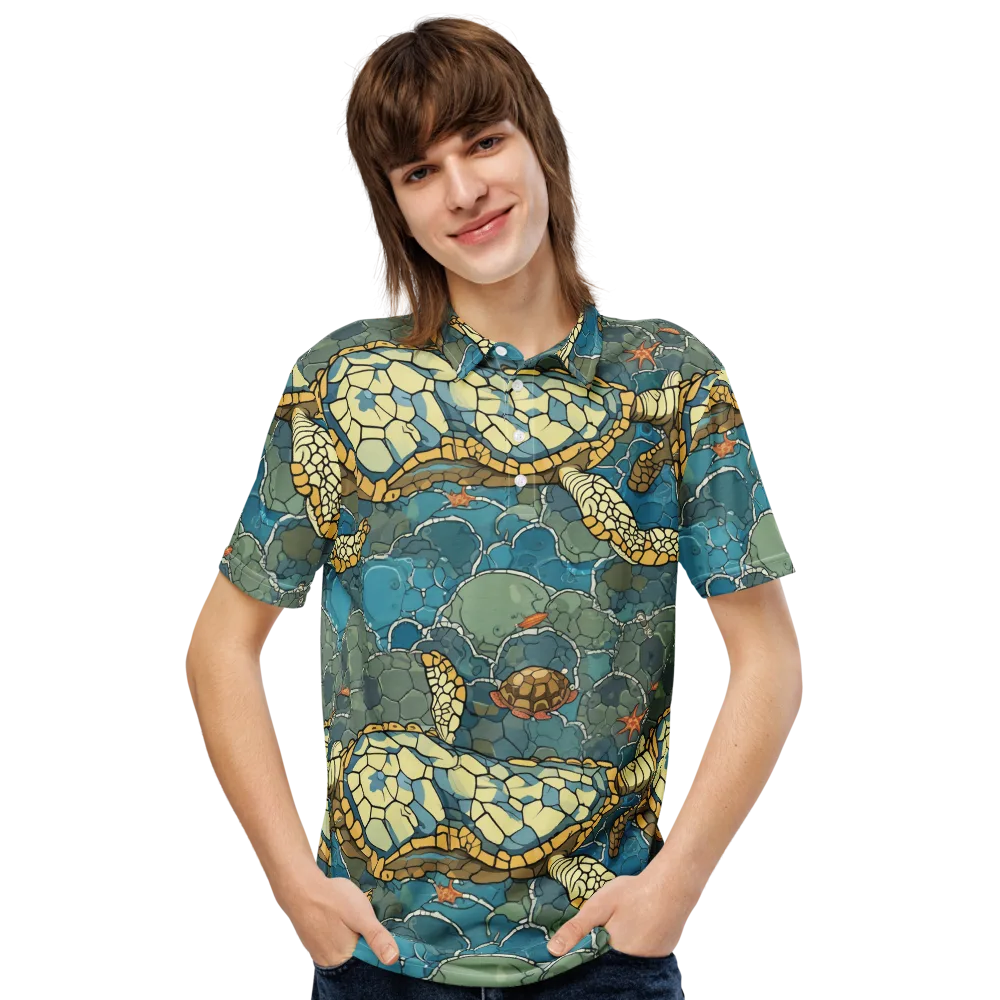 Shellwater Atlas on Men's Slim Fit Polo Shirt — Front