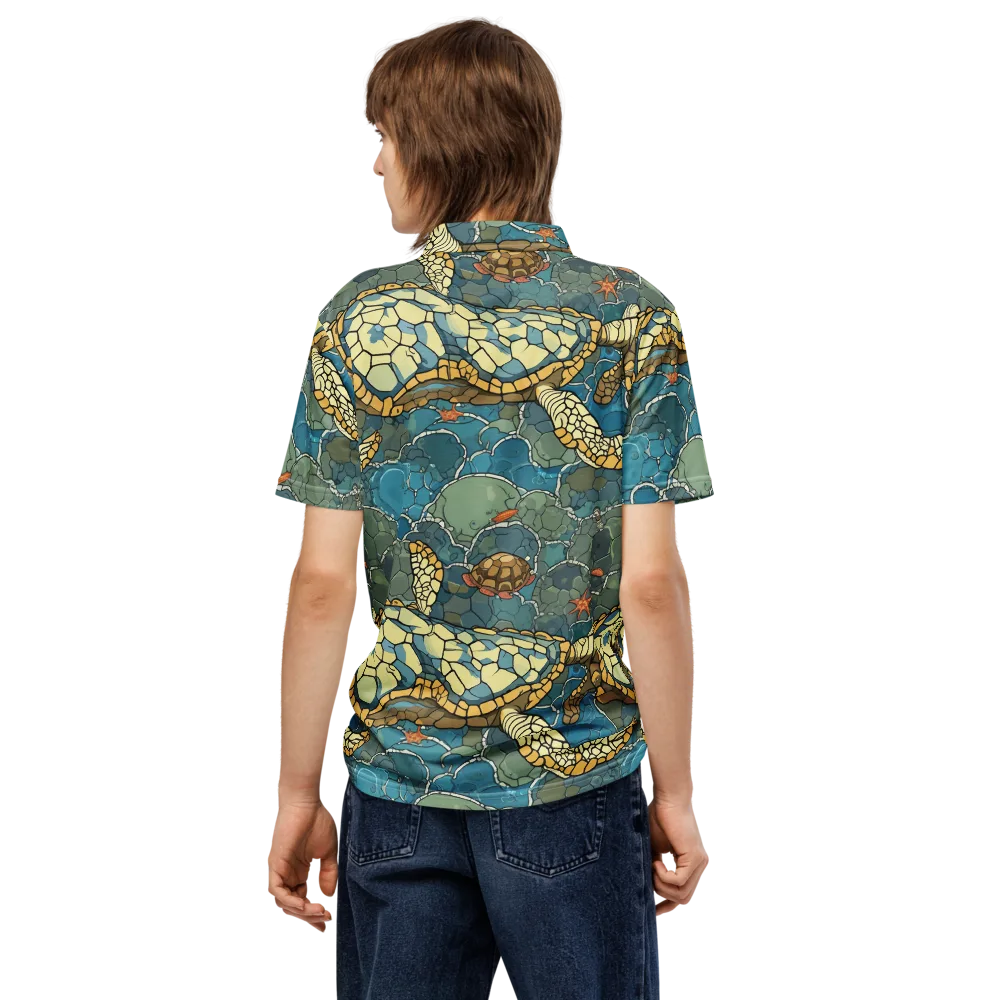 Shellwater Atlas on Men's Slim Fit Polo Shirt — Back