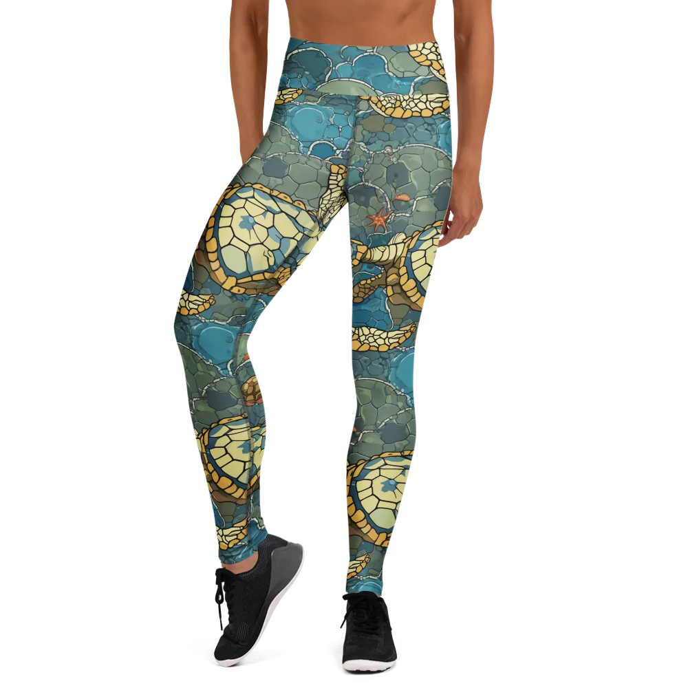 Shellwater Atlas on Yoga Leggings — Front