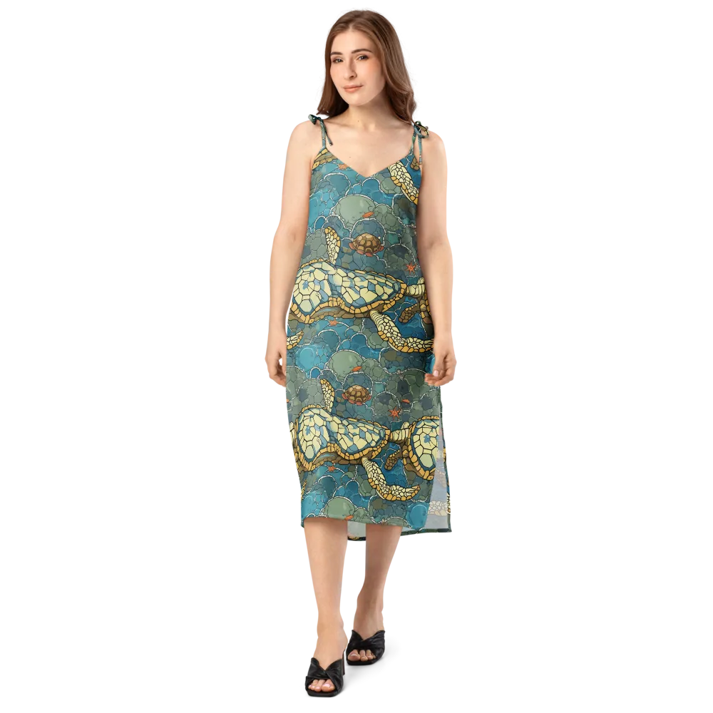 Shellwater Atlas on Slip Dress — Front
