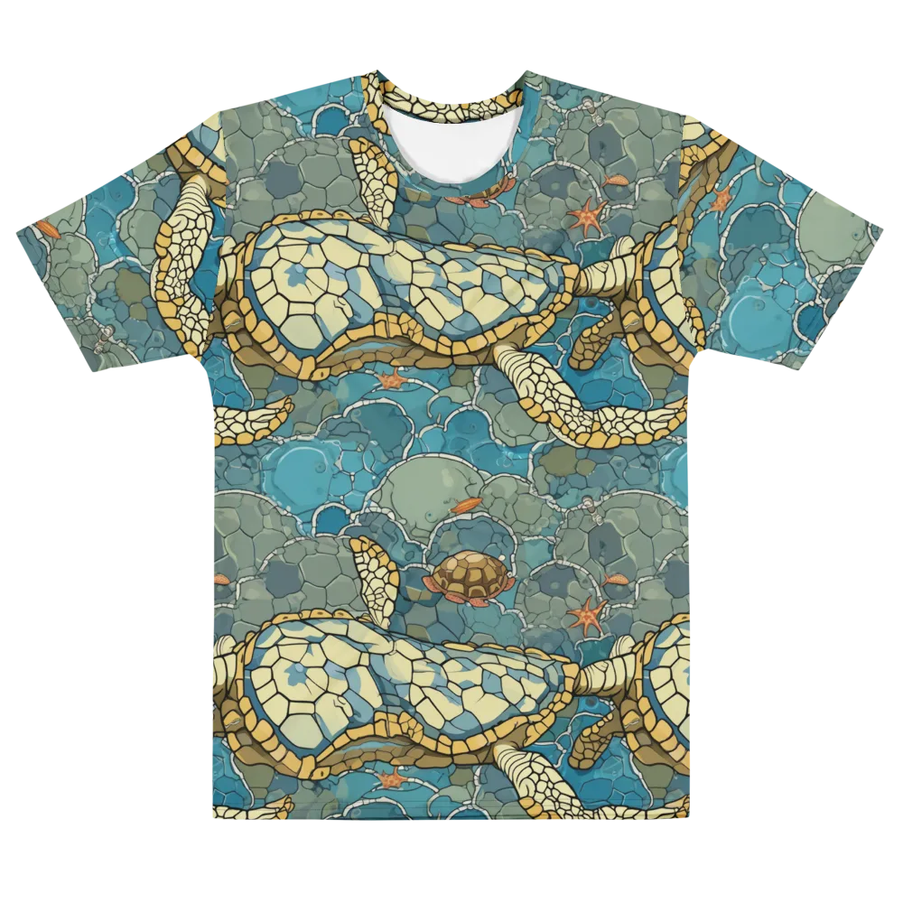Shellwater Atlas on Men's Cotton Crew Neck T-Shirt — Front