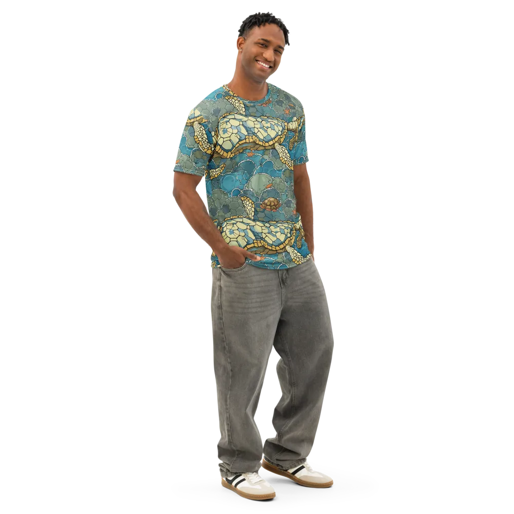 Shellwater Atlas on Men's Cotton Crew Neck T-Shirt — Right Front