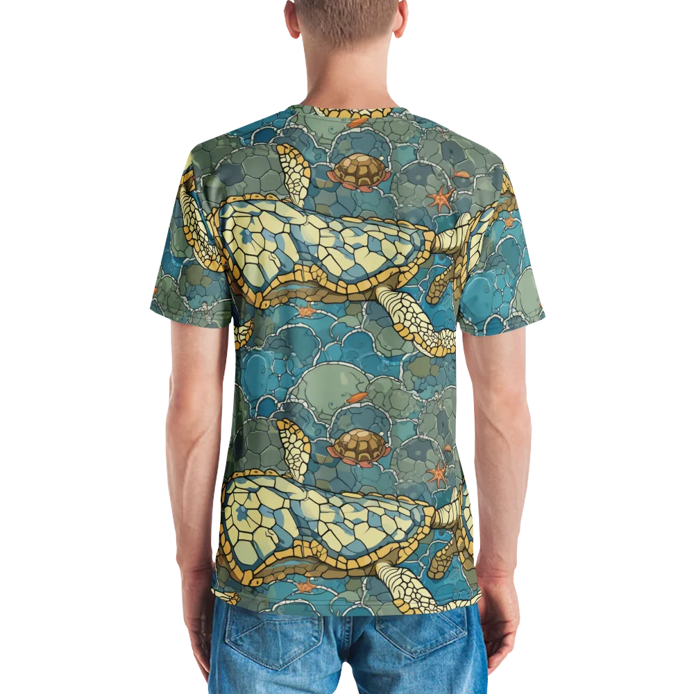 Shellwater Atlas on Men's Crew Neck T-Shirt — Back