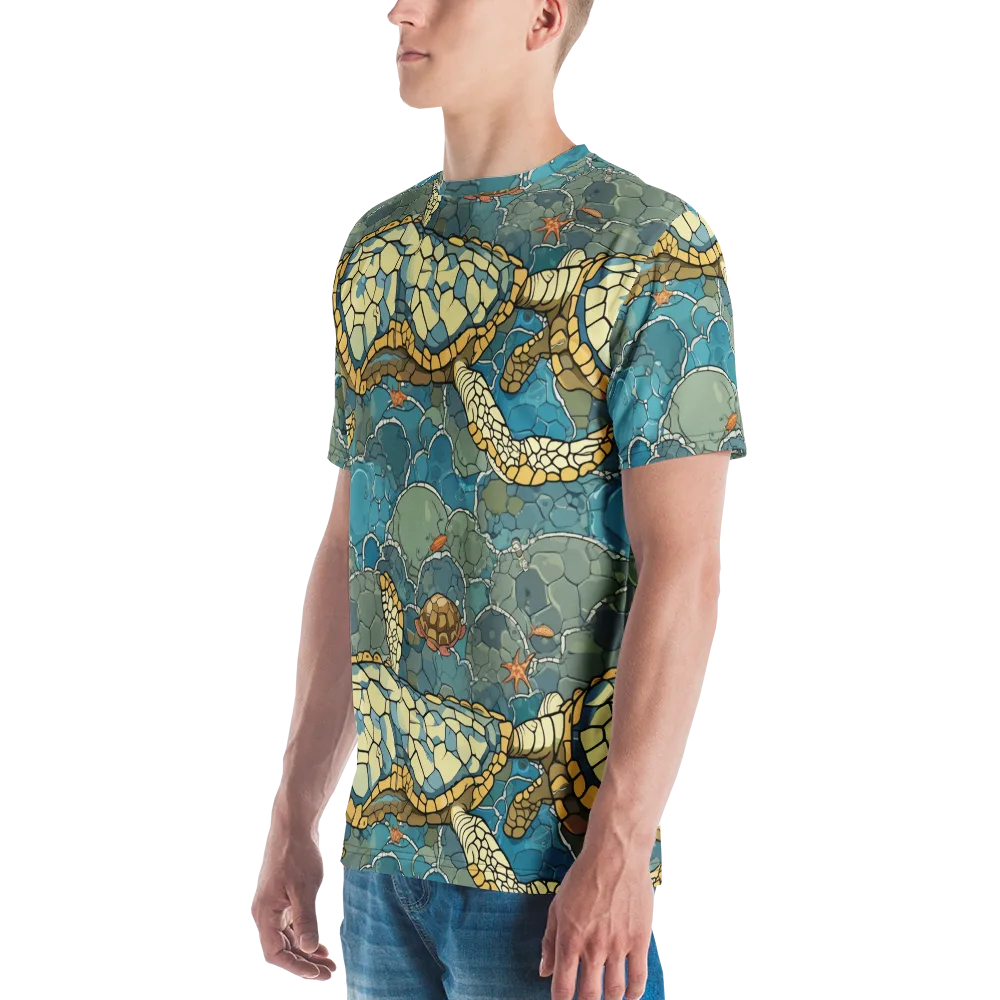Shellwater Atlas on Men's Crew Neck T-Shirt — Left