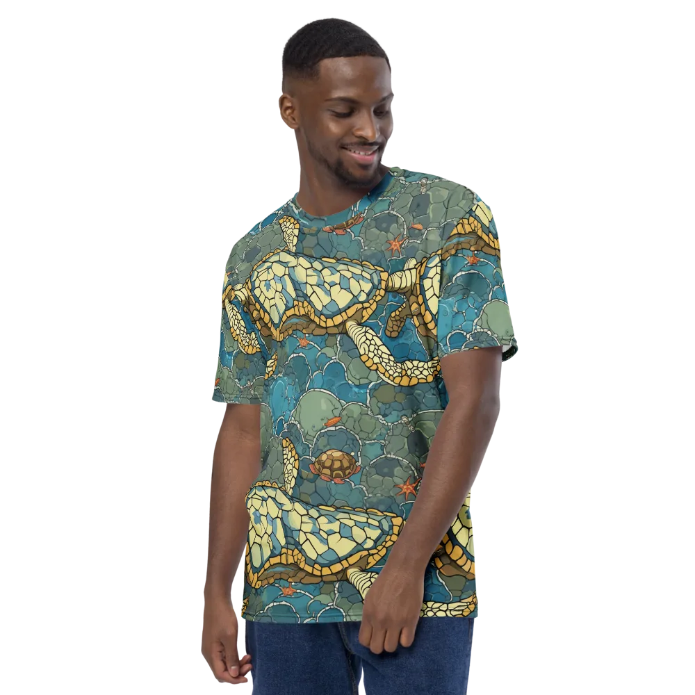 Shellwater Atlas on Men's Crew Neck T-Shirt — Left