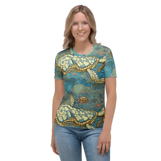Shellwater Atlas on a Women's Crew Neck T-Shirt