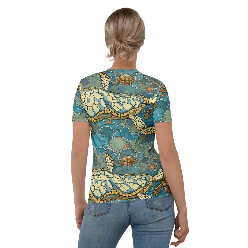 Shellwater Atlas on Women's Crew Neck T-Shirt — Back