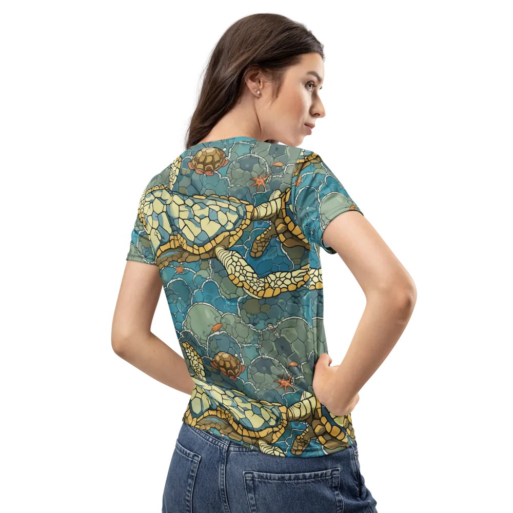 Shellwater Atlas on Women's Crew Neck T-Shirt — Back