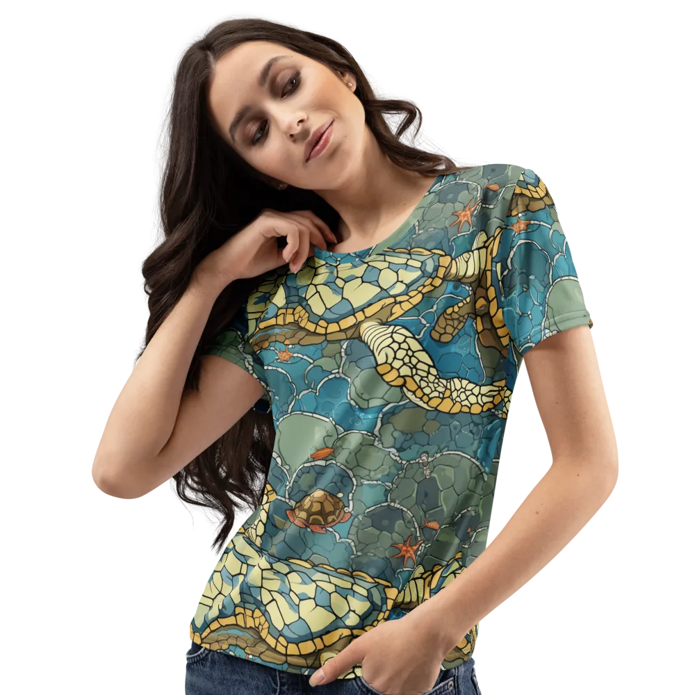 Shellwater Atlas on Women's Crew Neck T-Shirt — Left Front