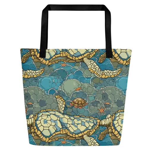 Shellwater Atlas on a Large Tote Bag W/ Pocket