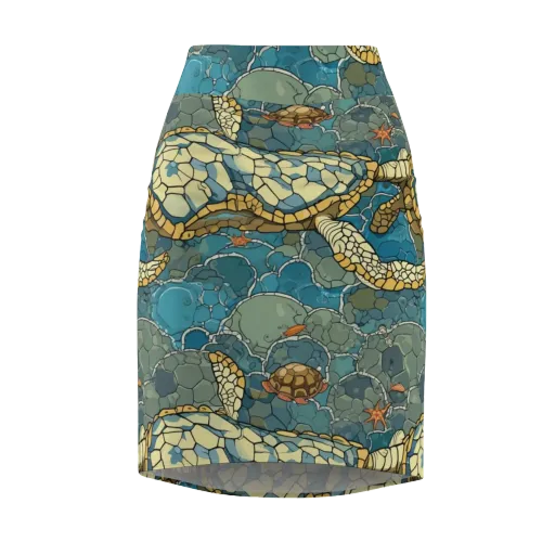Shellwater Atlas on a Pencil Skirt