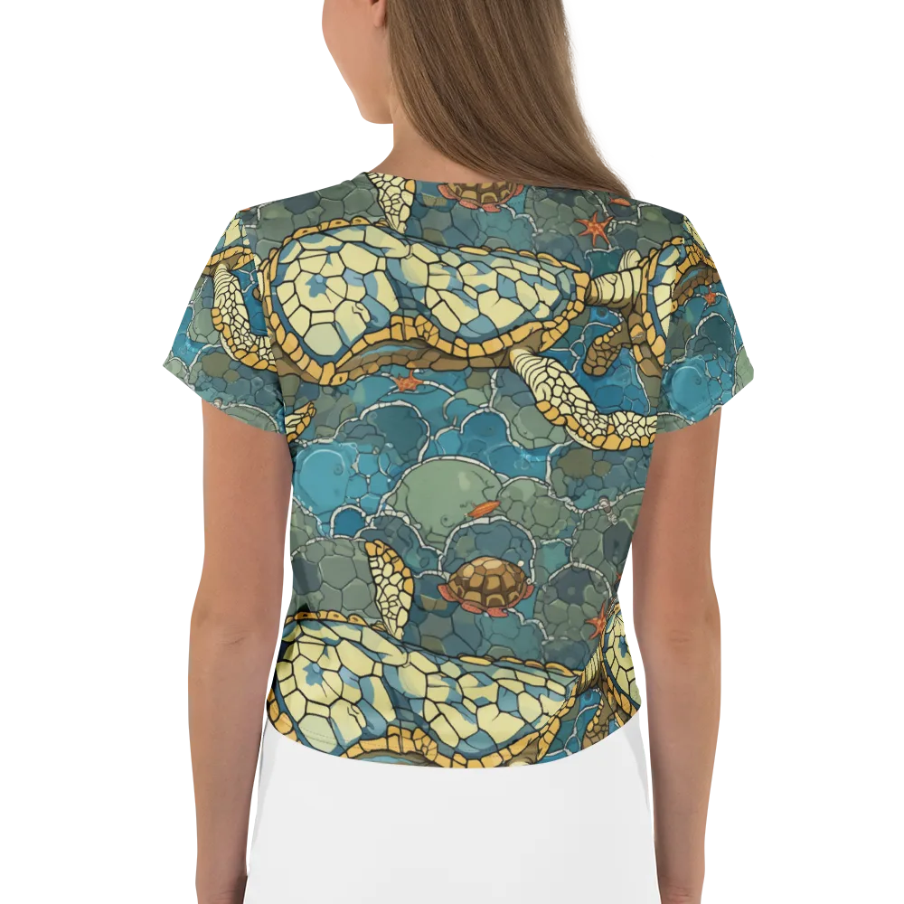 Shellwater Atlas on Crop Tee — Back
