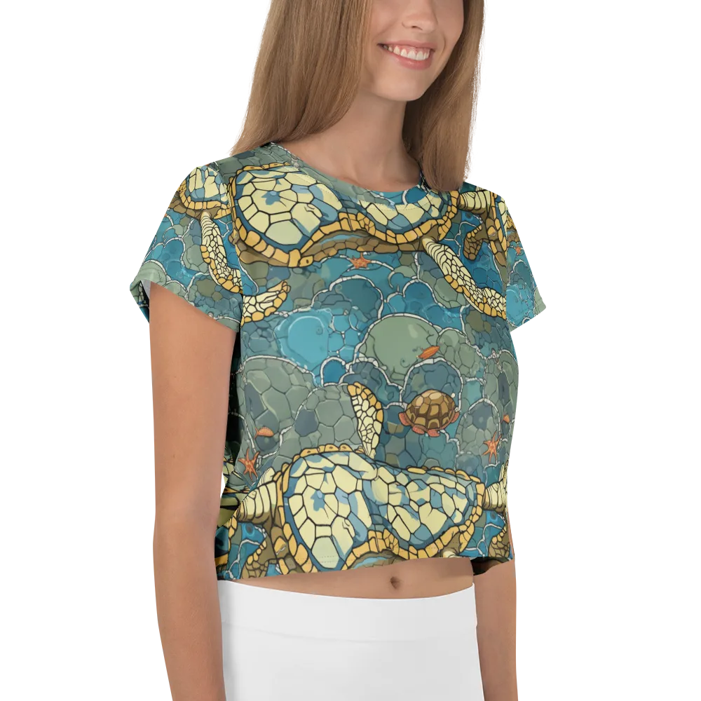 Shellwater Atlas on Crop Tee — Right