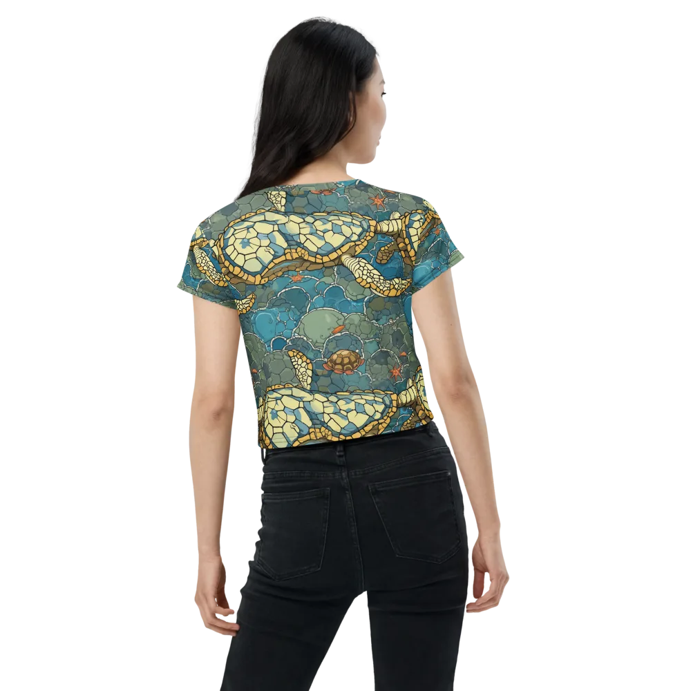 Shellwater Atlas on Crop Tee — Back
