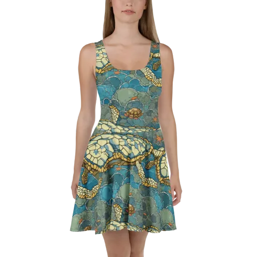 Shellwater Atlas on a Skater Dress