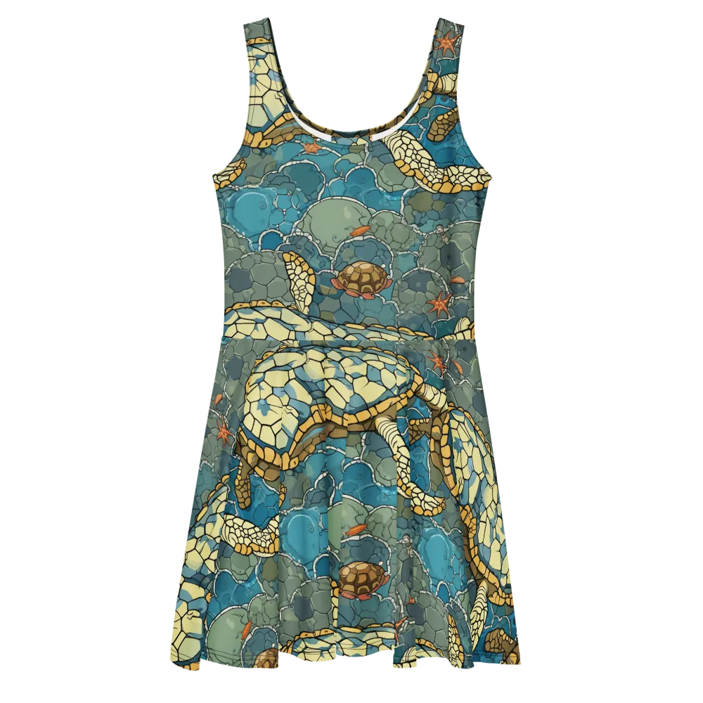 Shellwater Atlas on Skater Dress — Front