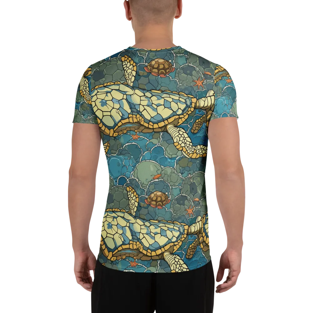 Shellwater Atlas on Men's Athletic T-Shirt — Back
