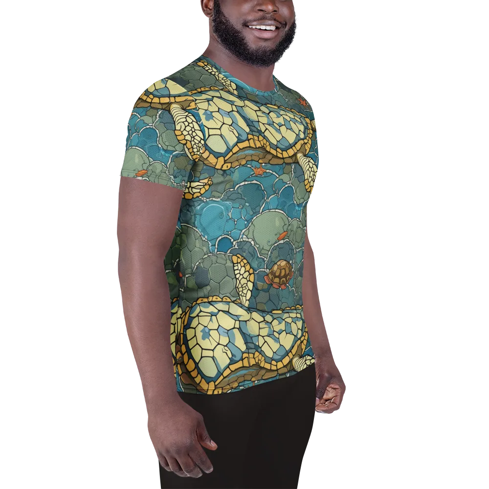 Shellwater Atlas on Men's Athletic T-Shirt — Right