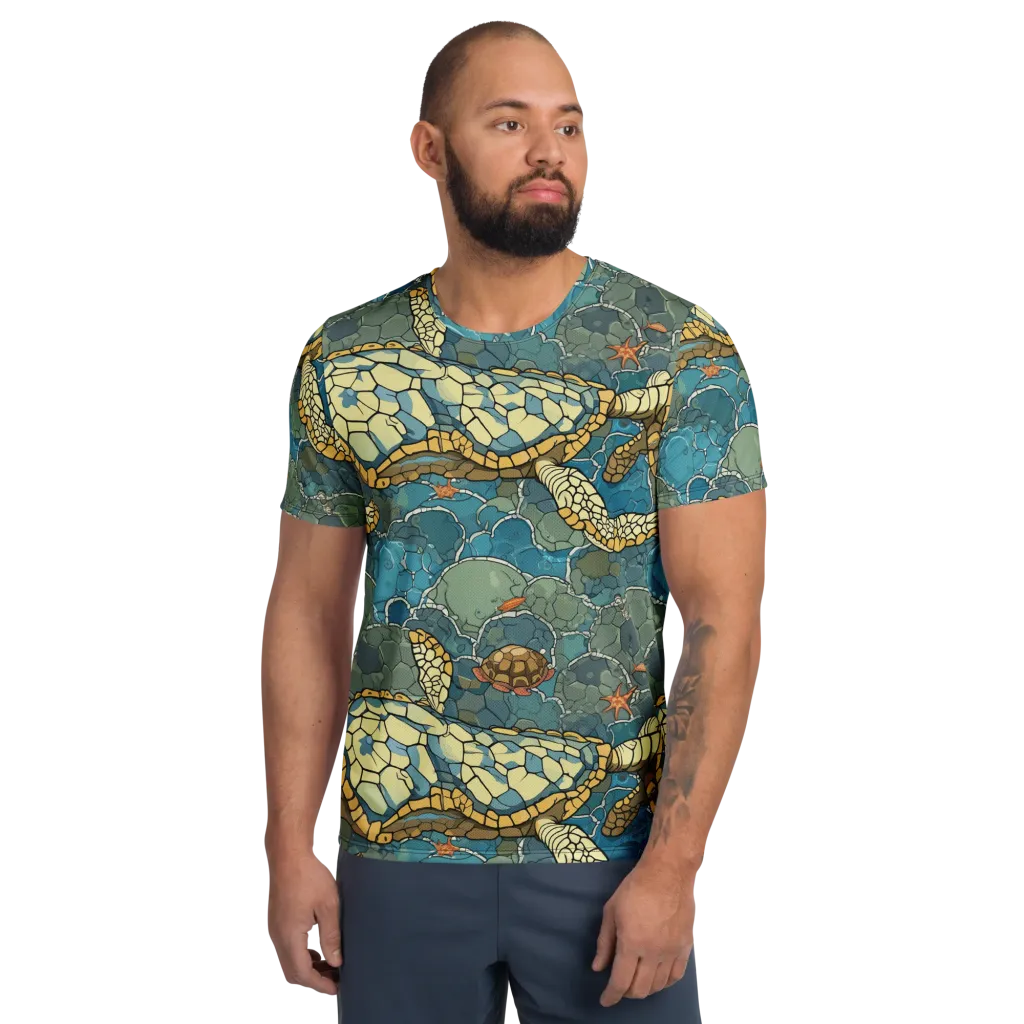 Shellwater Atlas on Men's Athletic T-Shirt — Front