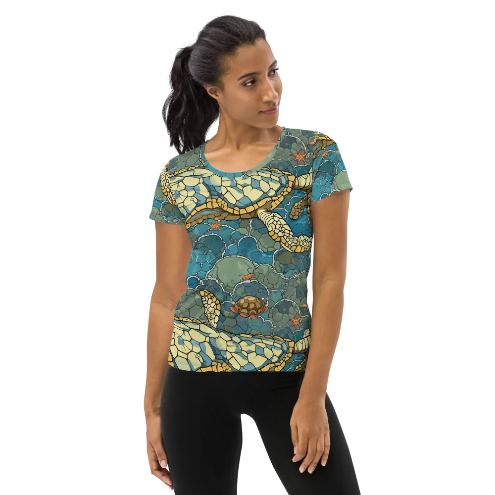 Shellwater Atlas on Women's Athletic T-Shirt — Front