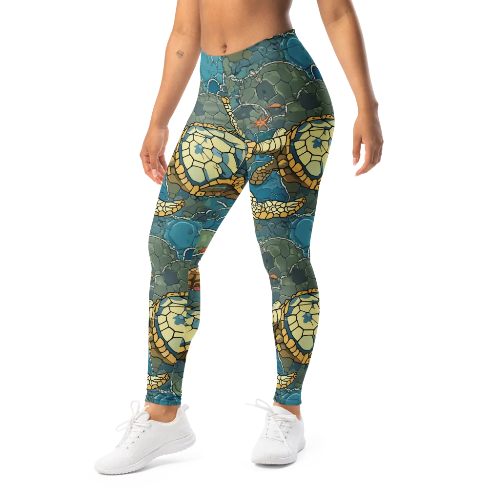 Shellwater Atlas on Leggings — Left Front