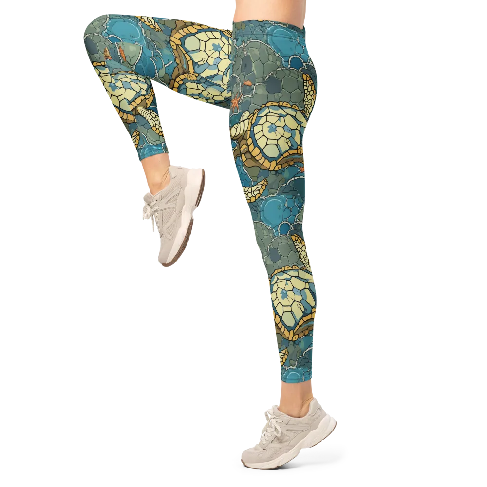 Shellwater Atlas on Leggings — Left