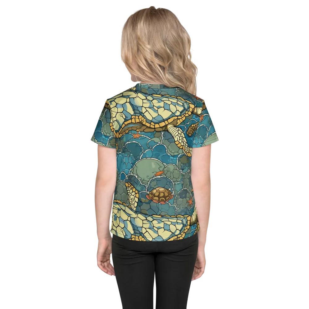 Shellwater Atlas on Kids Crew Neck T-Shirt — Back