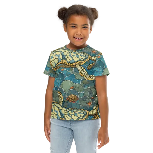Shellwater Atlas on a Kids Crew Neck T-Shirt