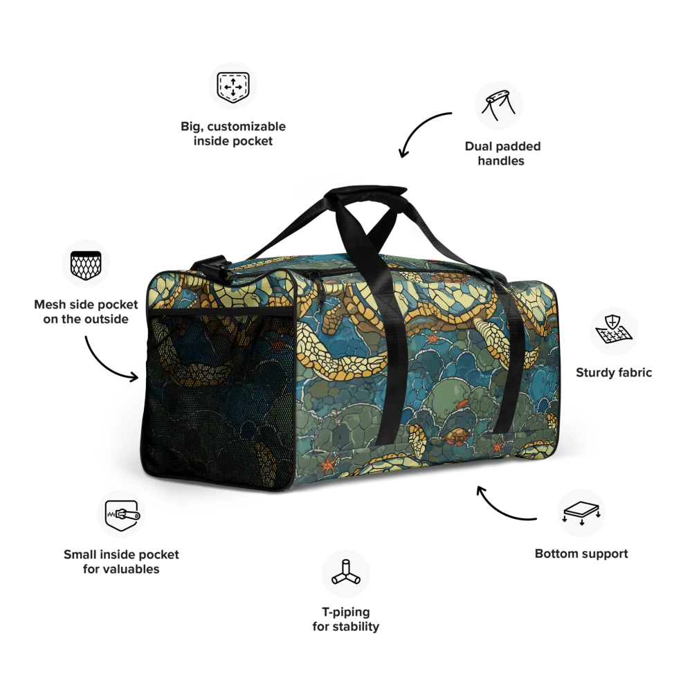 Shellwater Atlas on Duffle Bag — Right Front