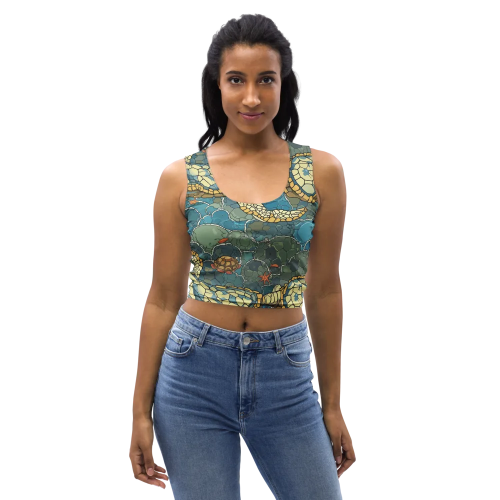 Shellwater Atlas on Crop Top — Front