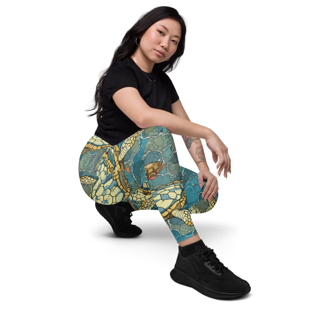 Shellwater Atlas on Leggings with Pockets — Right Front