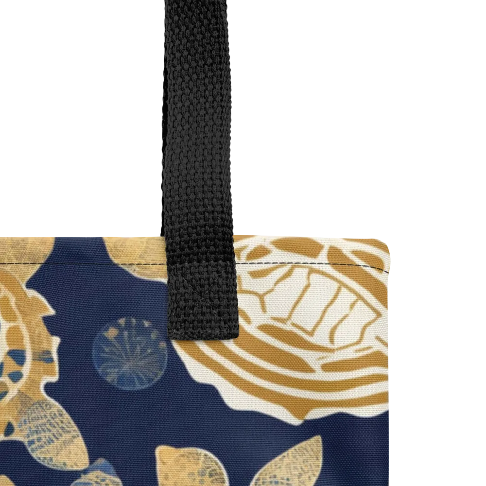 Navy Tidal Garden on Tote Bag — Product details