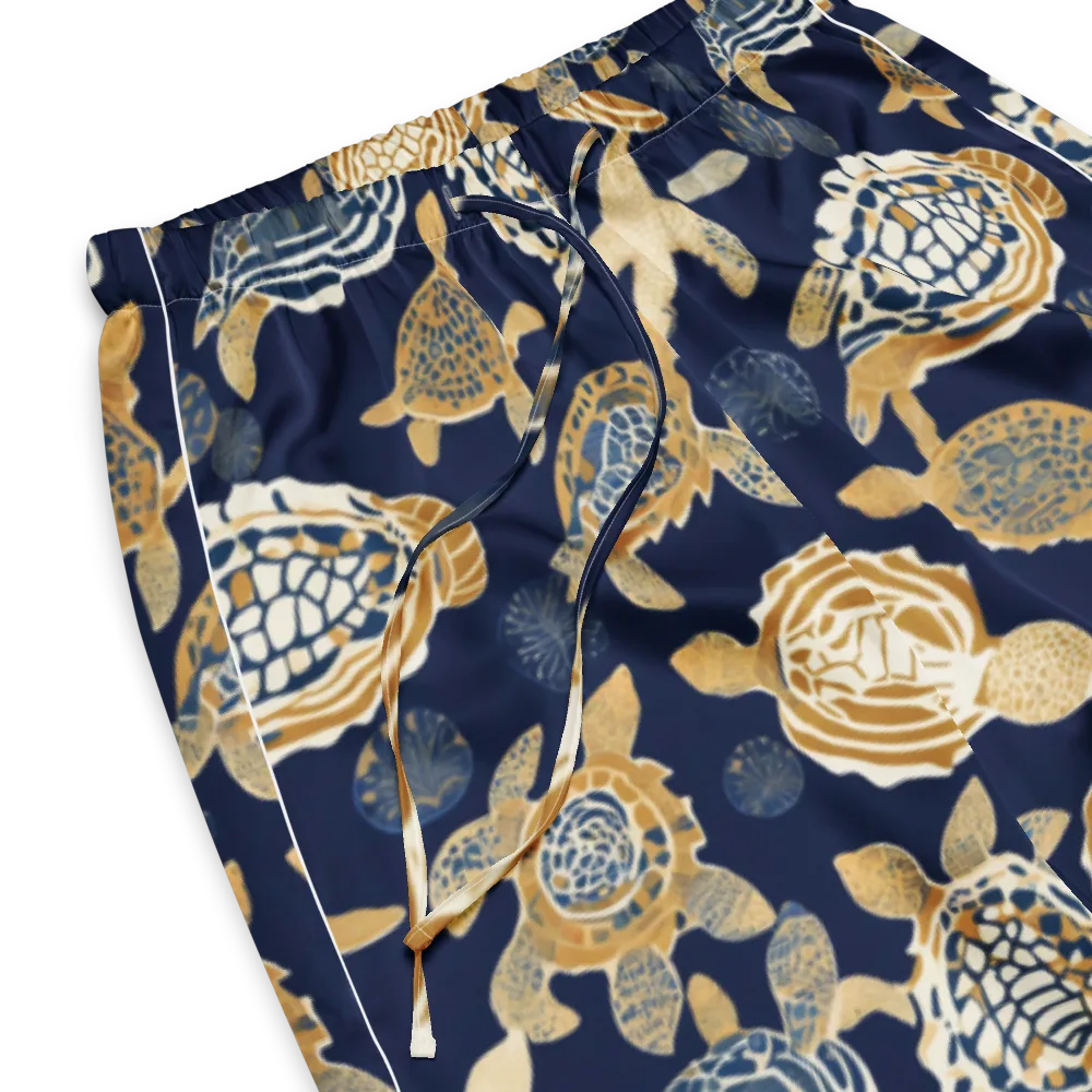 Navy Tidal Garden on Women's Pajama Pants — Product details