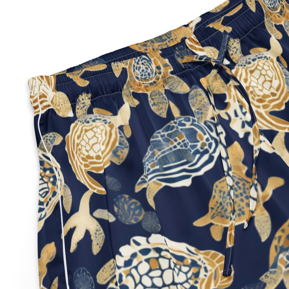 Navy Tidal Garden on Women's Pajama Shorts — Product details