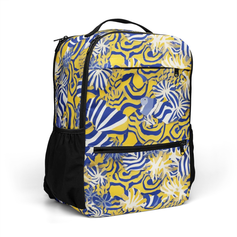Bluebird Mirage on Utility Backpack — Right Front