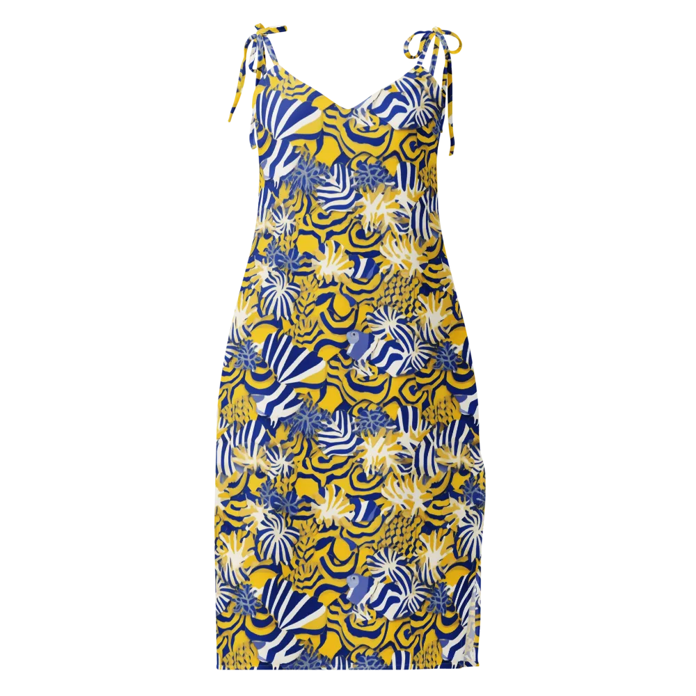 Bluebird Mirage on Slip Dress — Front