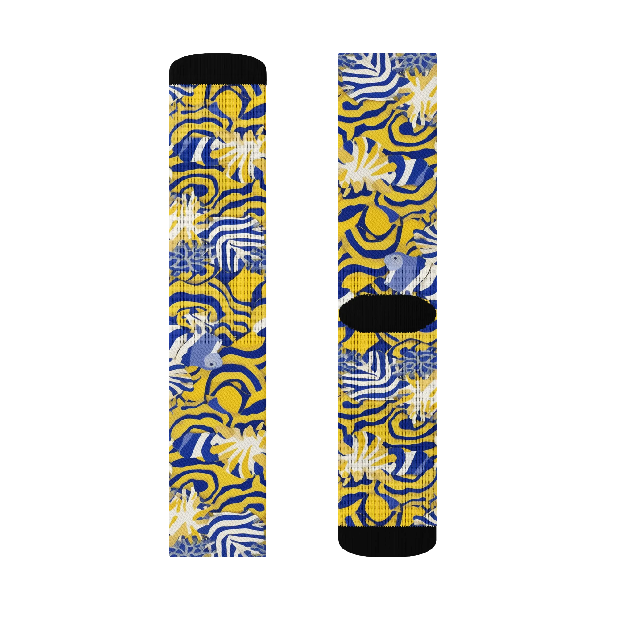 Bluebird Mirage on Socks — Left Sock