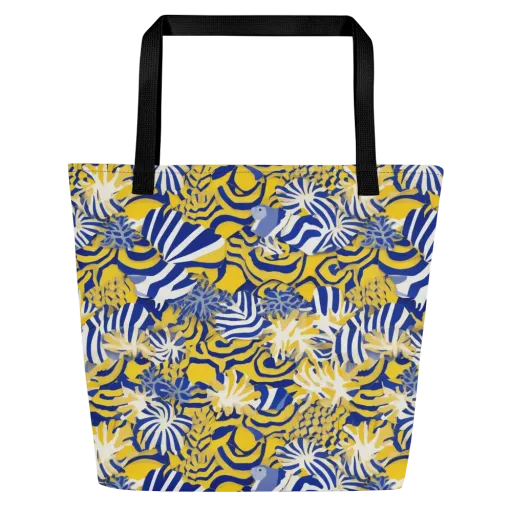 Bluebird Mirage on a Large Tote Bag W/ Pocket