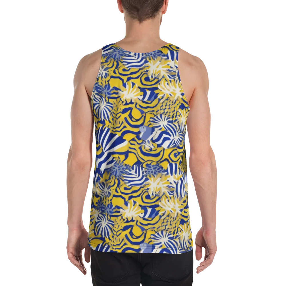 Bluebird Mirage on Men's Tank Top — Back