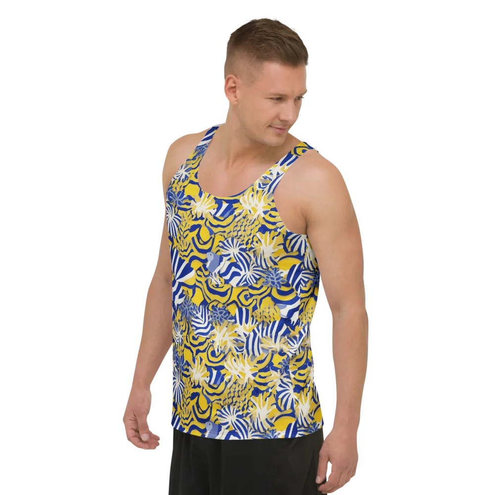 Bluebird Mirage on Men's Tank Top — Left Front