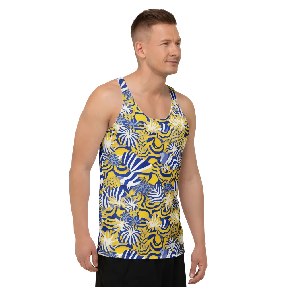 Bluebird Mirage on Men's Tank Top — Right Front