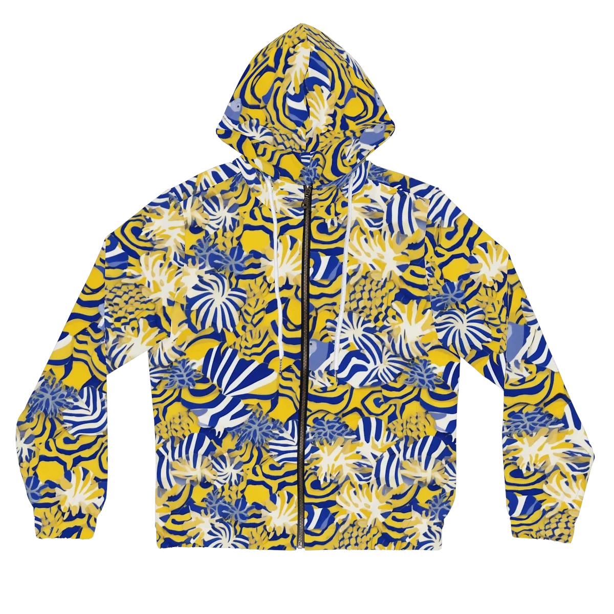 Bluebird Mirage on Women's Full-Zip Hoodie — Front