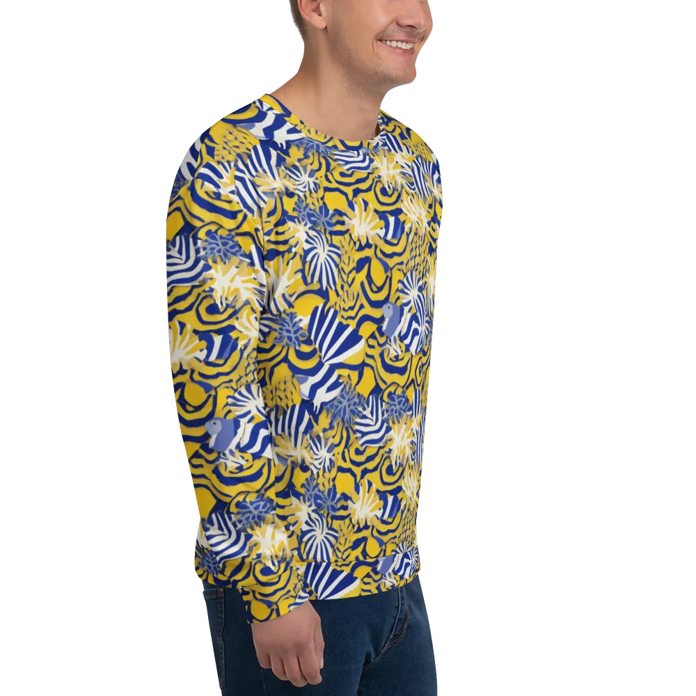 Bluebird Mirage on Sweatshirt — Right Front