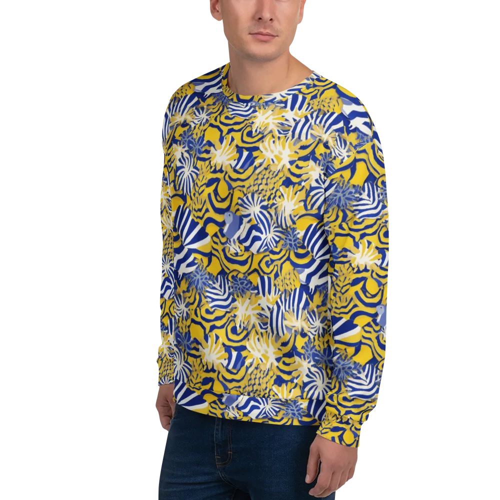 Bluebird Mirage on Sweatshirt — Left Front