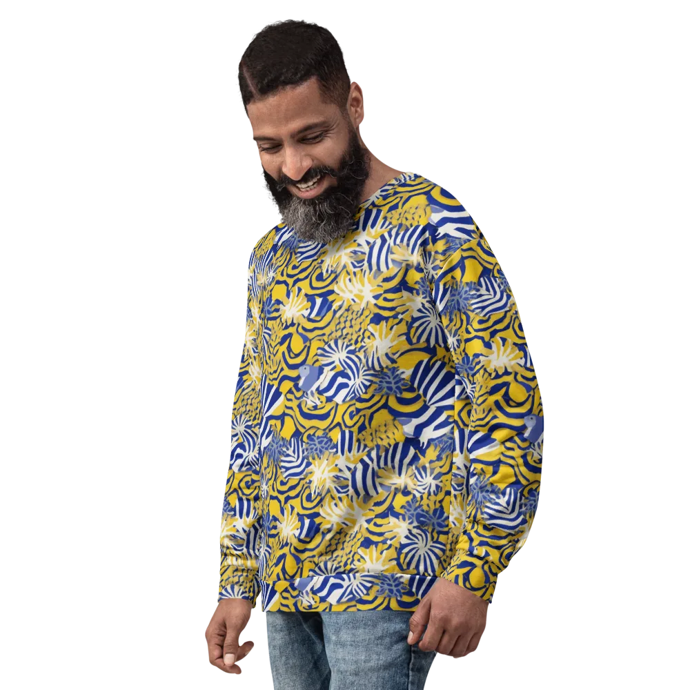 Bluebird Mirage on Sweatshirt — Left Front