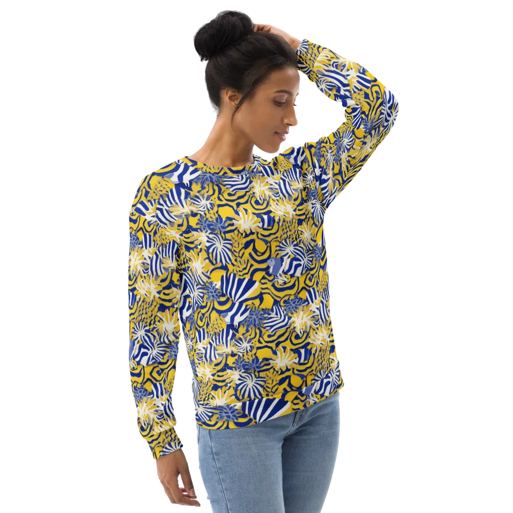 Bluebird Mirage on Sweatshirt — Right Front