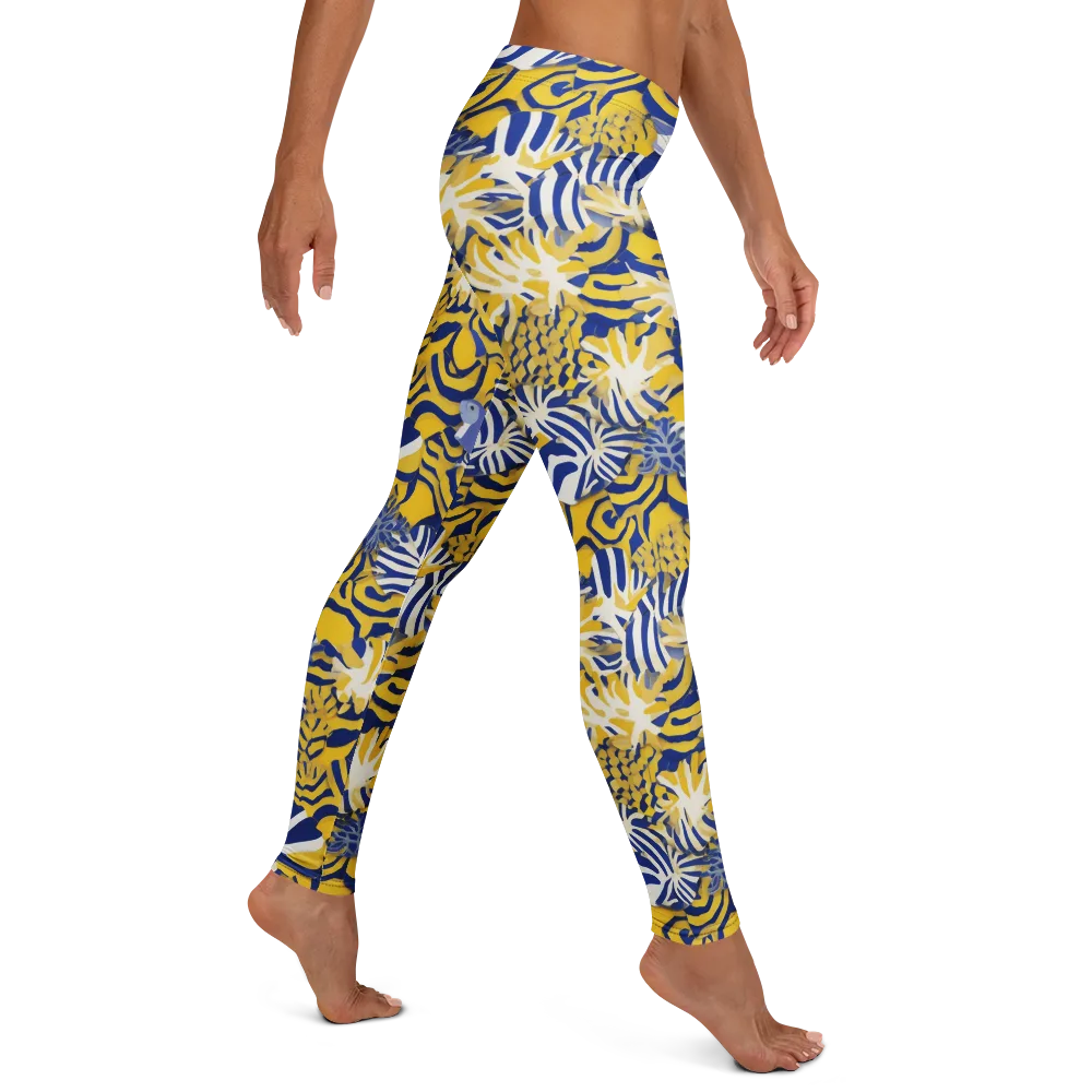 Bluebird Mirage on Leggings — Right