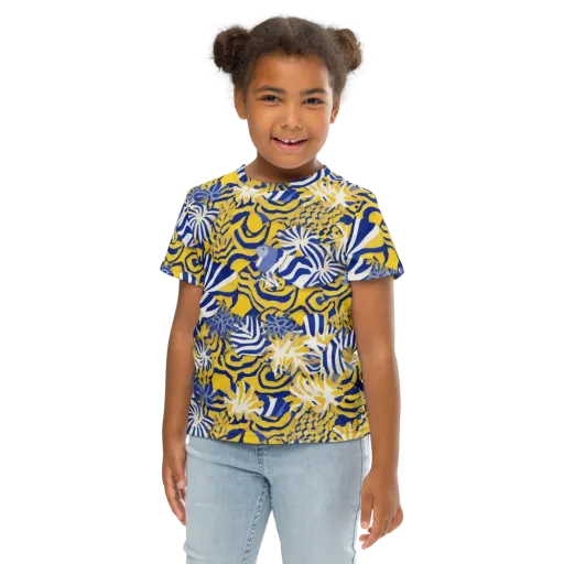 Bluebird Mirage on a Kids Crew Neck T-Shirt