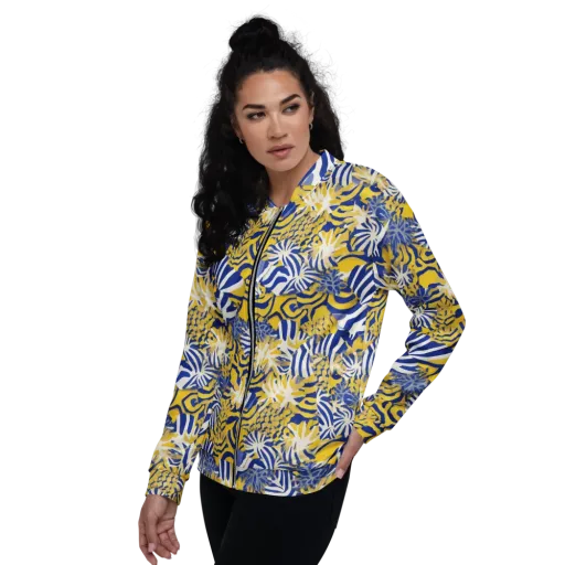 Bluebird Mirage on a Bomber Jacket